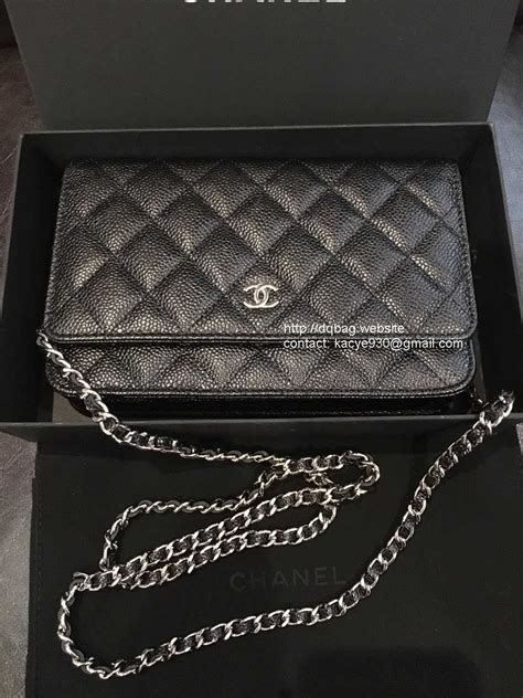 classic Chanel wallet on chain